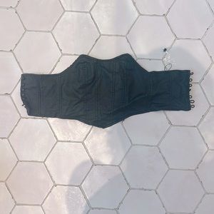 Edikted black corset top, size: xs